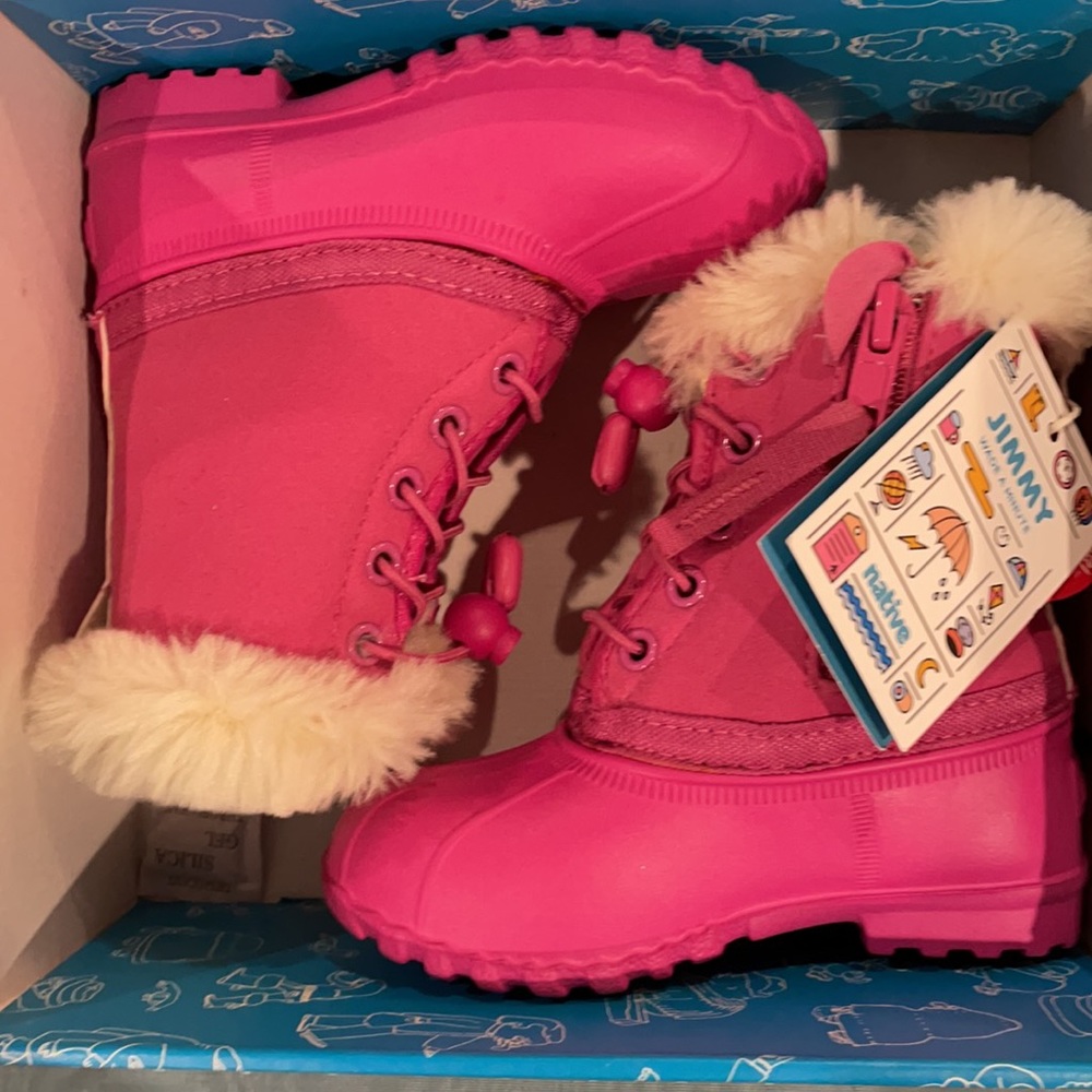 Pink Winter Boots